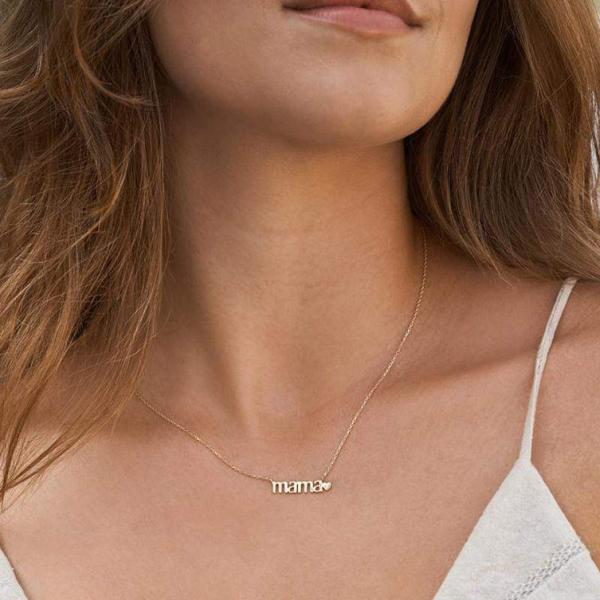 Ожерелье из 26 мм, покрытое золотом. Ожерелье с сердцем.