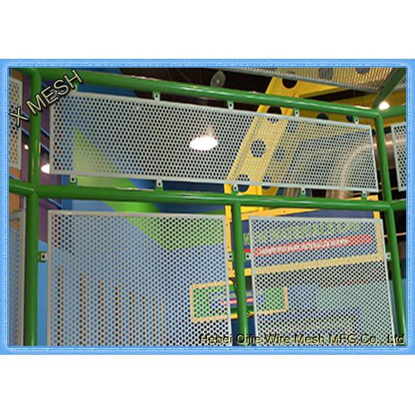 Round Hole Hot Dipped Galvanized Decorative Perforated Metal Panels Mild Steel / Carbon Steel