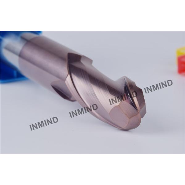 HRC50 Extra Long 2 Flut Ball Nose End Mill with AlTiN Coating Surface