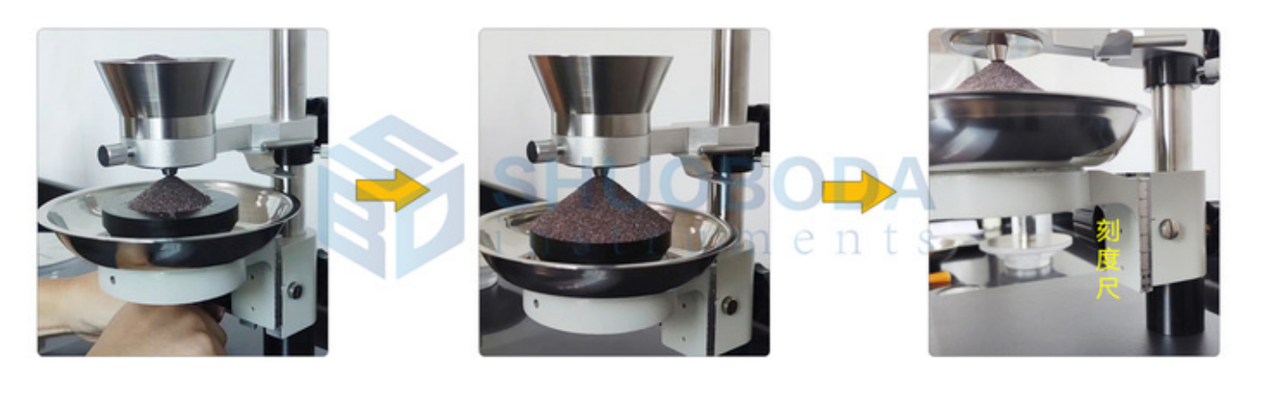 DT-A4 Powder Properties Tester Repose Angle Fluidity Bulk Density Test Apparatus 50 - 100g