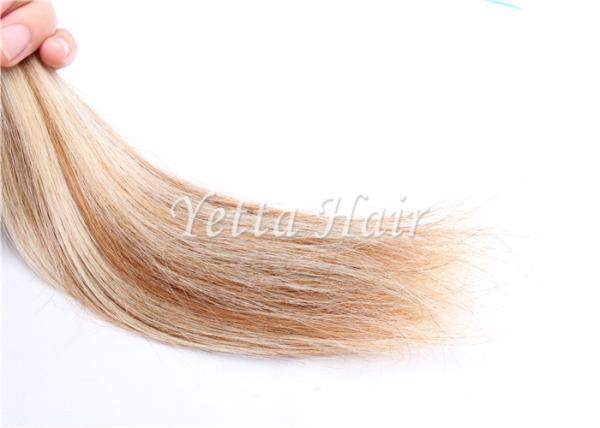 Smooth Mixed Color 100% Brazilian Virgin Hair Extensions Can Be Dye Permed