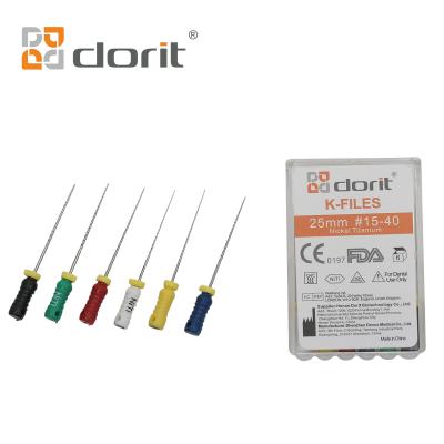 25mm 28mm Root Canal NiTi K Files Hand Use Endodontic Files