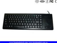 Le plastique a intégré le clavier d'ordinateur industriel construit avec la clé et la boule de commande de style d'ordinateur portable