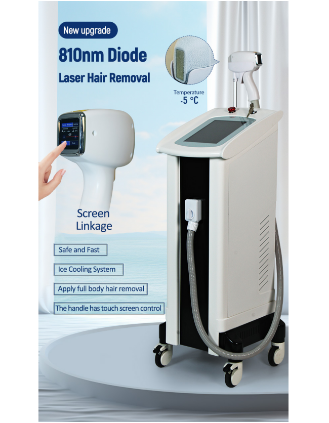 810nm Triple Wavelength Diode Laser Hair Removal Permanent Hair Reduction