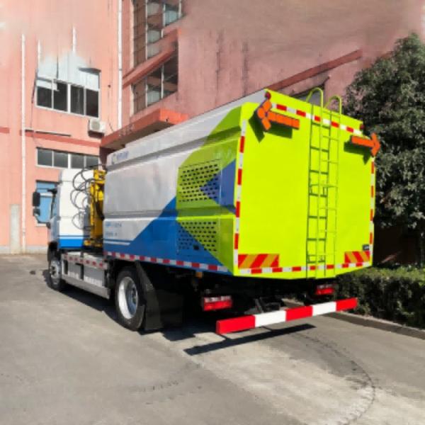 3.8m3 Pure Electric Fence Cleaning Truck Road Cleaner Vehicle ZBJ5120GQXHBEV