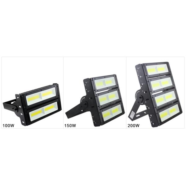 High Power COB Led Area Flood Lights White 6000K Toughened Glass For Parking Lot
