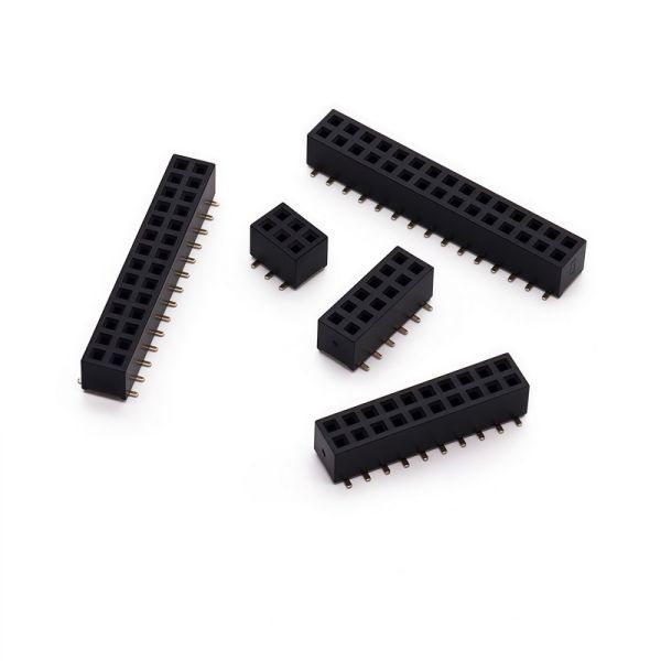 2.54×2.0mm Dual Row SMT Female Header without Polarizing Post