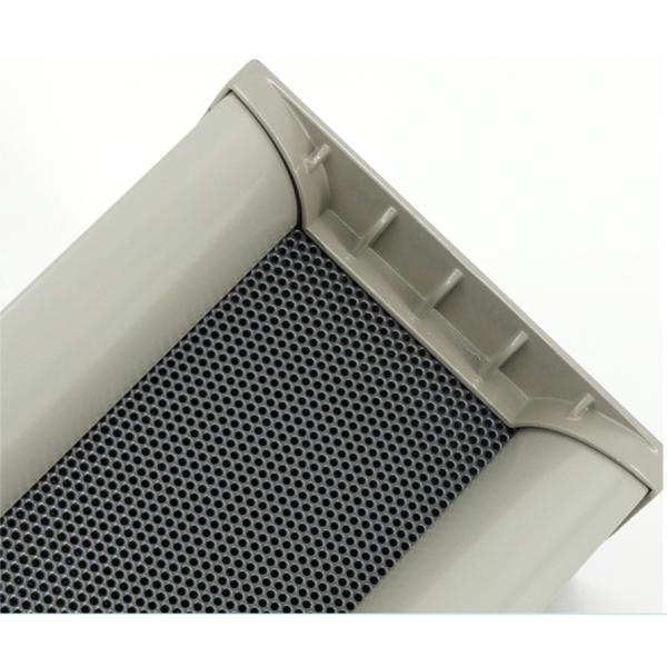 Grey Aluminum Column PA Speaker IP44 4 Inch Woofer Speaker 1 Inch Tweeter