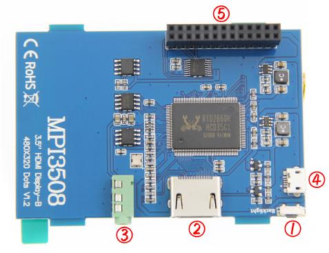 3.5 Inch TFT Resistive Touch Screen 480×320 Resolution LCD Display Module