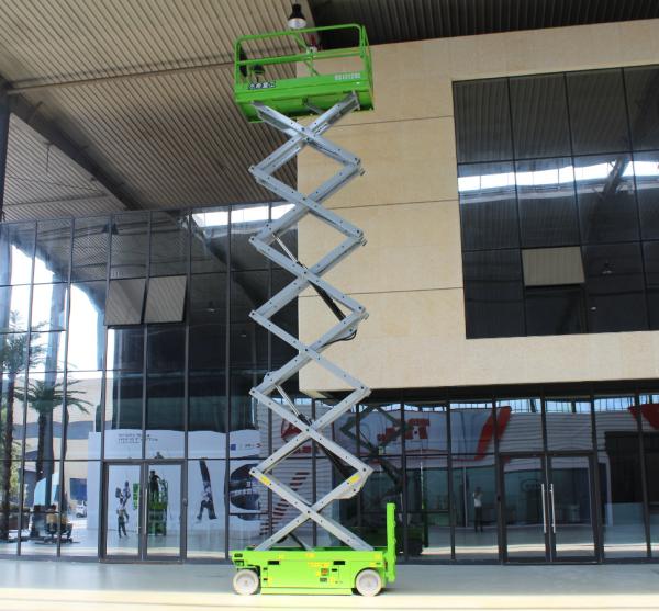 Aerial work 12m load capacity 320kg Self Propelled Electric scossir lift For Rental