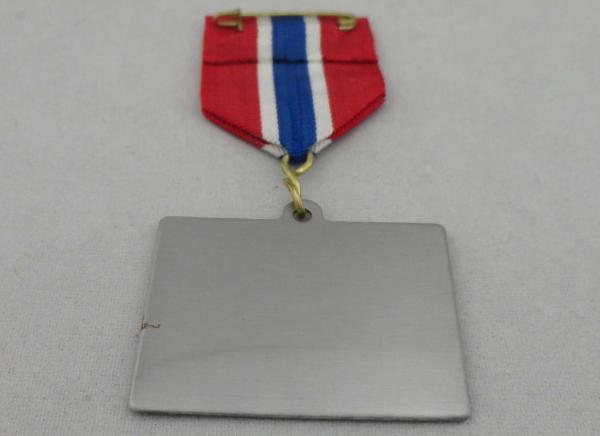 Stainless Steel Offset Printing Ribbon Medal, Custom Awards Medals with Gold, Nickel, Brass, Copper Plating