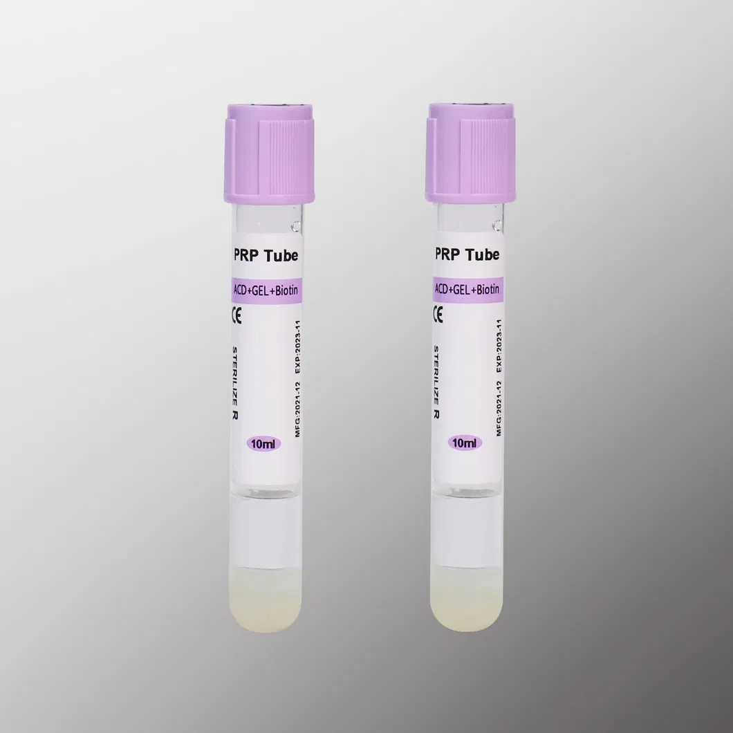 Siny Medical 10ml Acd Gel Biotin Prp Tubes for Therapy