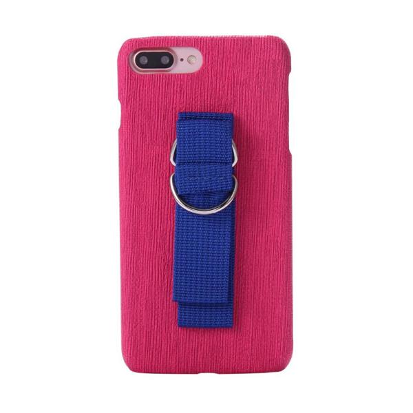 PC Colorful Canvas Wristband Back Cover Cell Phone Case For iPhone 7 6s Plus