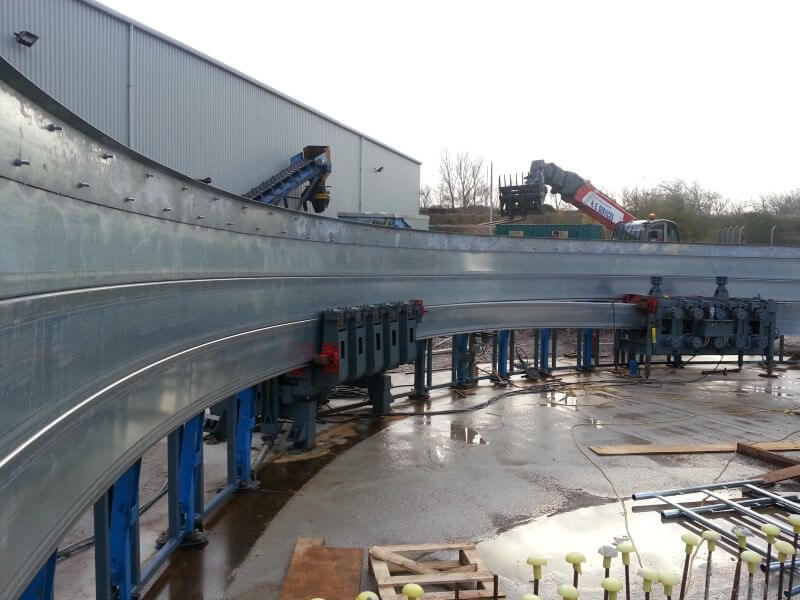 Cylindrical Corrosion Resistant Spiral Folded Silo Tank For Grain Storage