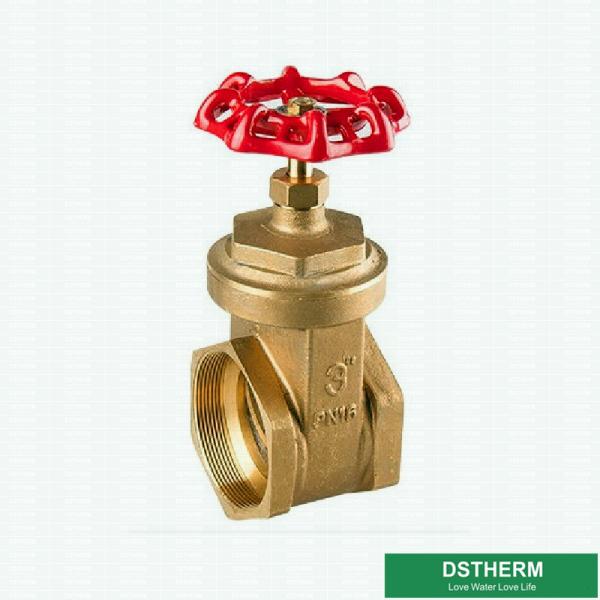 O punho vermelho do ferro fundido de 3 polegadas personalizou 200 a válvula de porta de bronze do estilo grande do WOG BSPT NPT