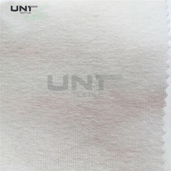 White Polyester Tie Interlining Fabric For Silk Tie Shrink Resistant
