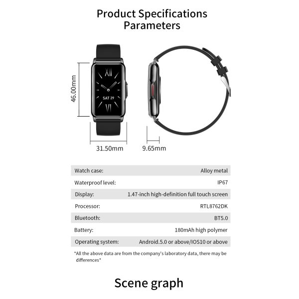 Eraysun 2025 New Smart Watches Ladies Message Push Pressure Tracker Sport Bracelet Waterproof Men Women Smartwatch