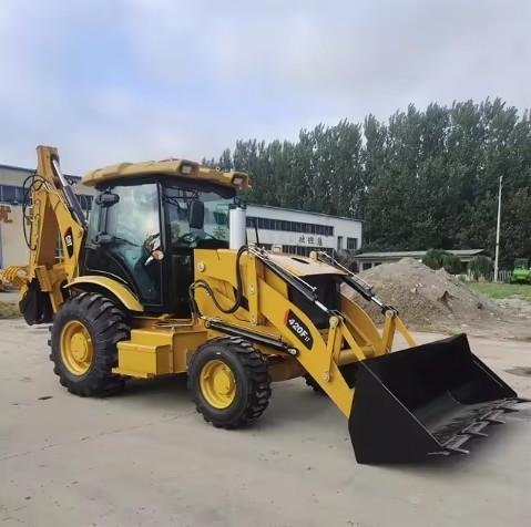 420F2 Used Caterpillar Backhoe Loader Old Backhoe Loader 60KW