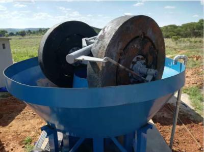 Ouro de moedura Pan Mill molhado do ferro fundido da pedra