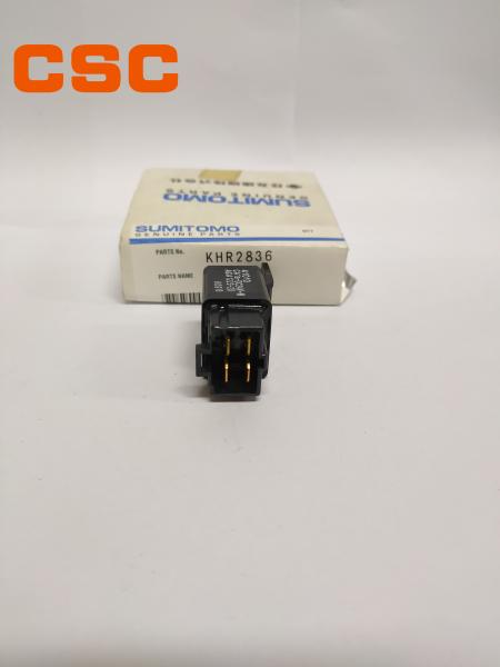 Peças pretas do equipamento da máquina escavadora do relé SH200A3 SUMITOMO de KHR2836 DC24V