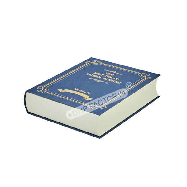 Eco Conscious Books As Decor Box With Elegant Gold Foil Finishing