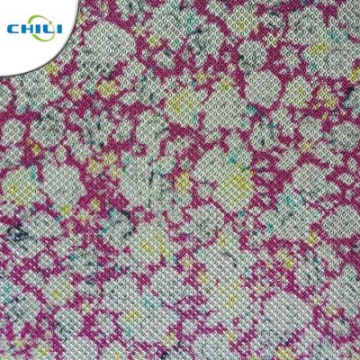 Fashionable Printed Faux Leather Fabric Shoes Application Customized Color