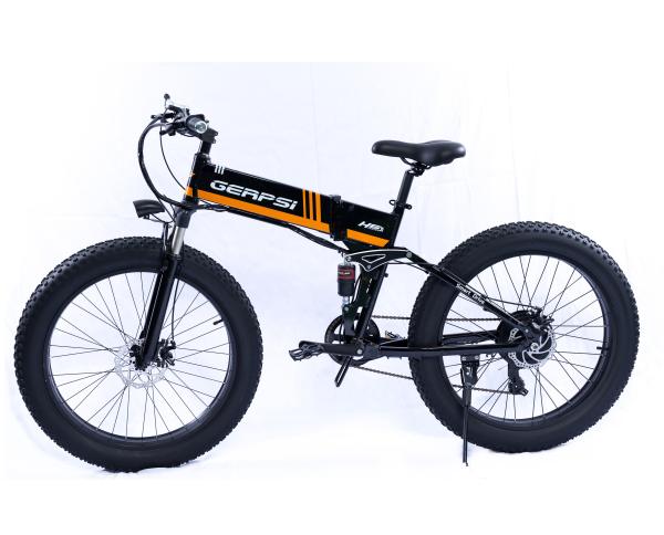 Full Suspension 26 Inch 350w Aluminium Folding Electric Bike