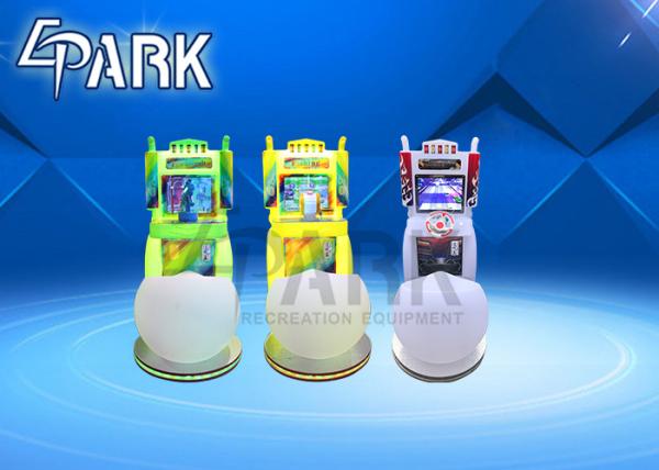 Yellow Amusement Game Machines / Smart Car Kids Ride National Driving Arcade Redemption Game Machine