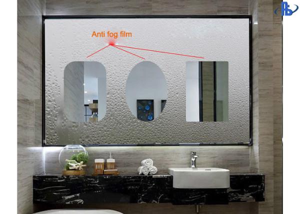 Shower Doors Transparent Single Sided Anti Fog Mirror Film