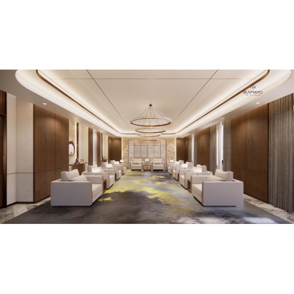 OEM/ODM CUSTOMIZED RESORT VILLA VELVET UPHOLSTERED SECTIONAL FURNITURE COLLECTION SETS WITH SOLID WOOD/PLYWOOD IN CHINA,GUANGZHOU