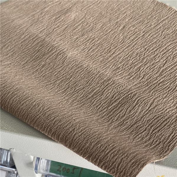 170D Poly Vêtement féminin Tissu d'étirement mécanique Jacquard Slub Texturation de lin imitée