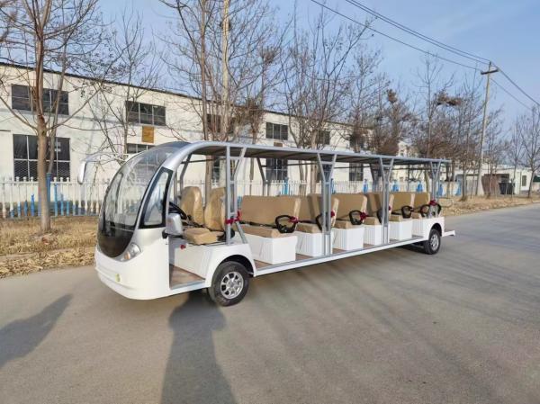 1000kg Customizable Colors Electric Sightseeing Car FNE-C24 Max Load 24 Passengers