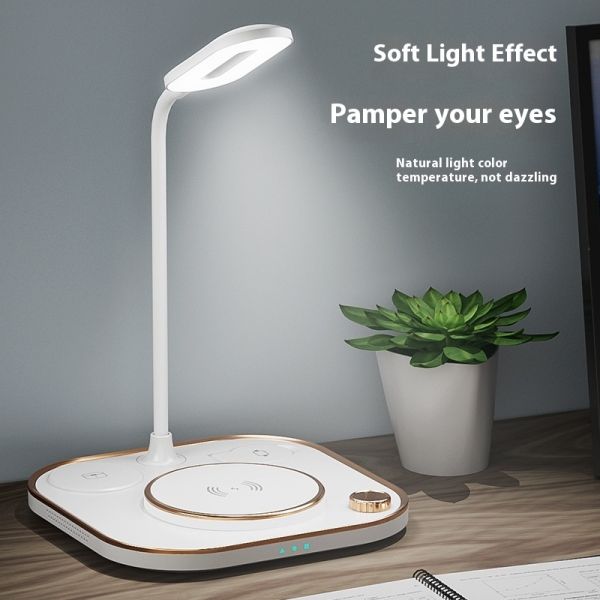 Three-in-One Wireless Charger Desk Lamp 15W Output Power Apple Huawei Mobile Phones Watches Fast Charging Station