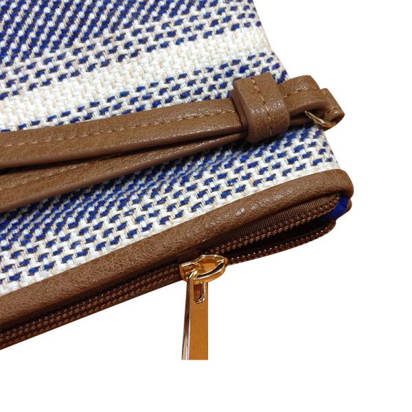 Europe 2016 new women handle bag striped knit wrist portable Clutch