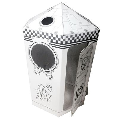 White Castle Cardboard Playhouse To Color For Kids 5 Pounds Weight