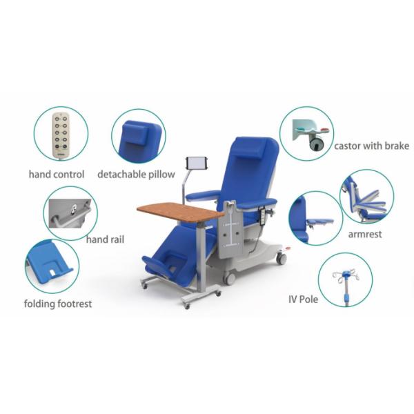 Стул ME410 диализа стула донора электрического оборудования Thearpy 4 моторов портативный