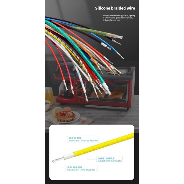 XLPE High Temperature Silicone Wire VDE 22AWG For Lipo Battery