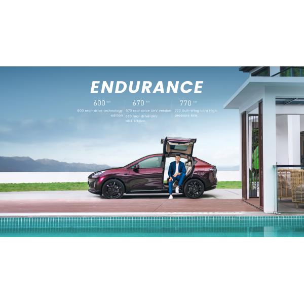 Hyper HT China Luxury Pure Electric SUV Срок автономной работы 550 км-770 км Задние крыльца