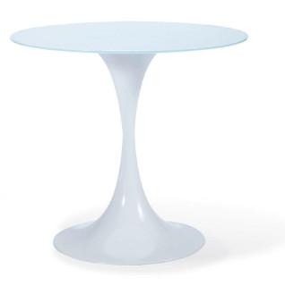 Modern round glass cafe desk furniture