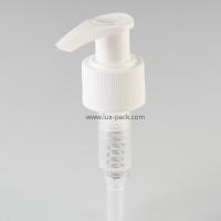 Pompe distributrice de lotion 24 mm 28 mm à aspect poli utilisée pour les bouteilles