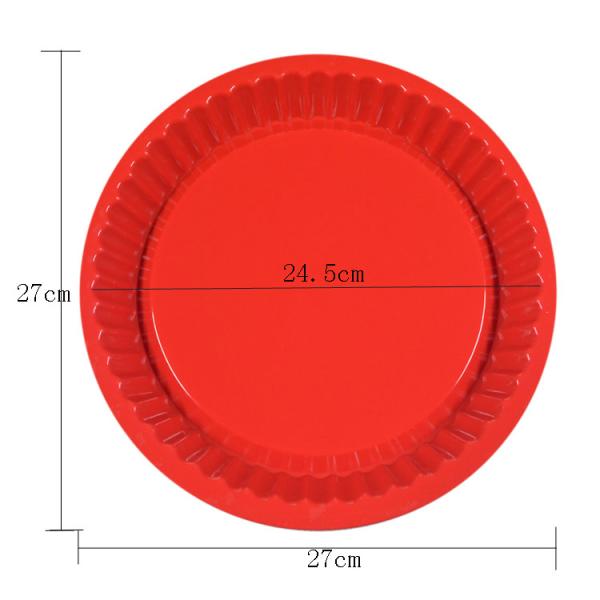 4-9 Inch Non Stick Microwave Safe Rubber Silicone Pizza Pan Food Grade