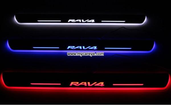 Toyota RAV4 car door welcome lights LED Moving Door sill Scuff for sale