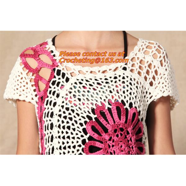 Crocheted Casual Knitting Feminino Pullovers, Spring Fashion, Womens Apricot, Long Sleeves