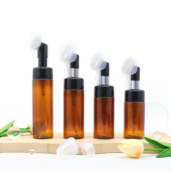 Amber PET Foam Pump Bottle with UV Light Protection Leak-Proof Design and BPA-Free Material for Skincare