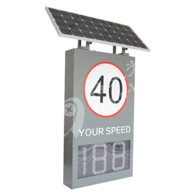 Teste de velocidade de veículos rodoviários Radar LED Display Radar único sinal de velocidade ângulo de visão duplo 30