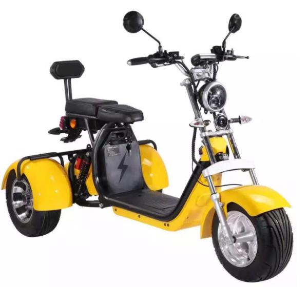 Adult  2000w 3 Wheel Fat Tire Electric Scooter With Seat For Adults 12AH 20AH 40AH