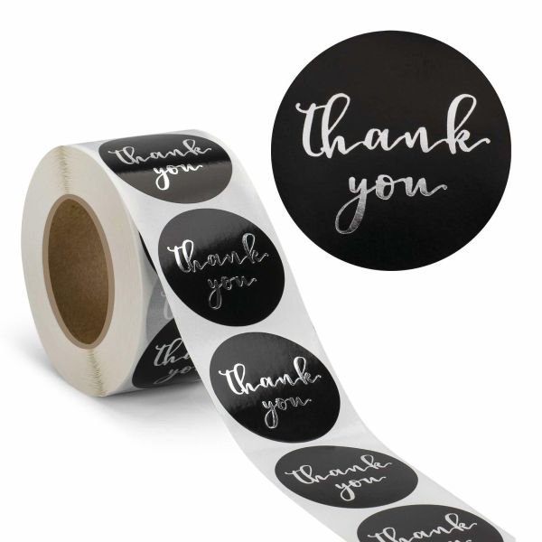 Label Machine Printing Thank You Sticker Waterproof Customized for Gift Packaging