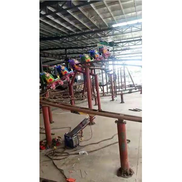 mini spin roller coaster 5.5m high outdoor thrilling amusement ride