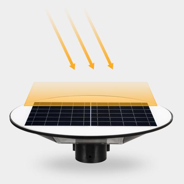 Le jardin solaire allume tous dans un style de allumage lumineux élevé d'UFO