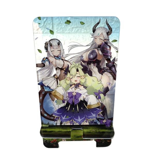 Fine Workmanship Acrylic Cell Phone Stand 4 Color Printed Anime Design